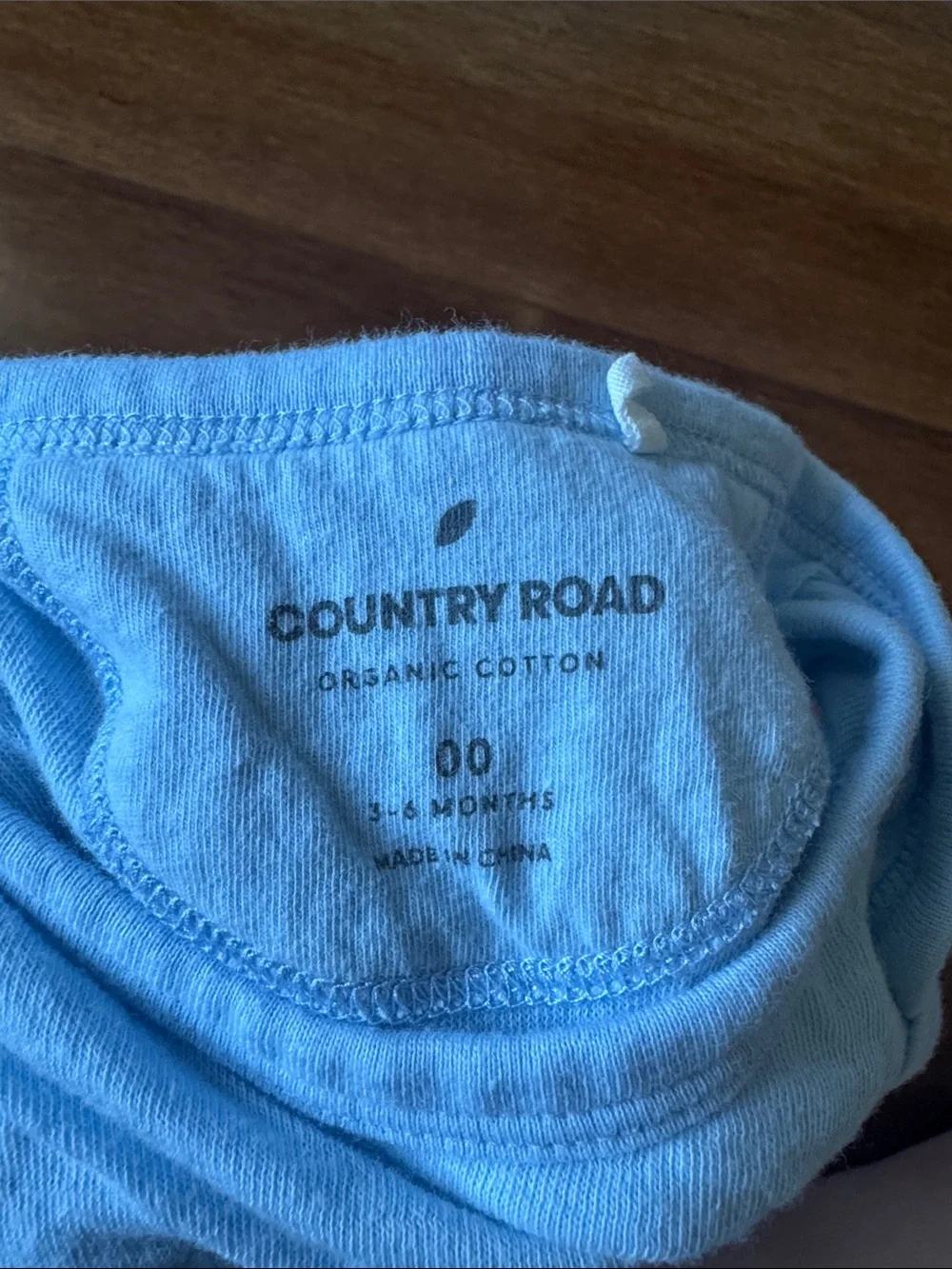 Country Road organic cotton Light Blue Sleeveless Baby One-Piece